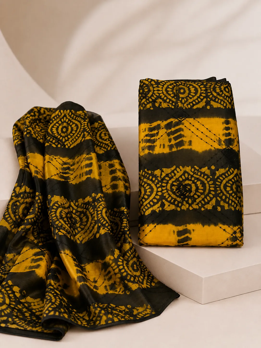 Black Yellow Three Piece Set
